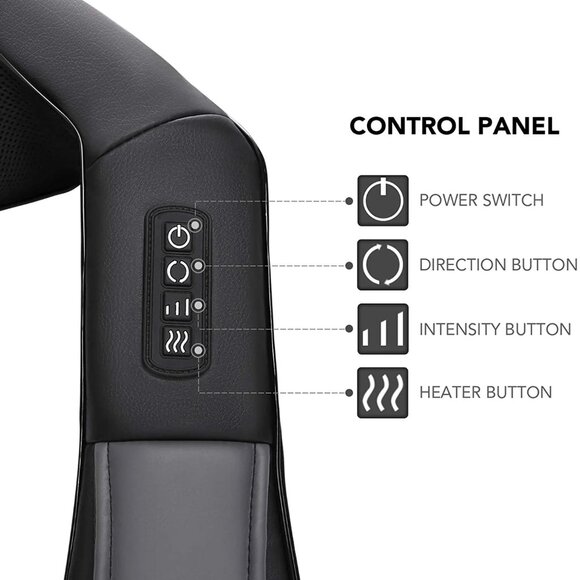 Naipo MGS-801 Shiatsu Back and Neck Massager - Picture 2 of 9